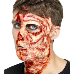 Wunde verbranntes Gesicht auf Karte ca 29x15cm