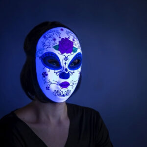 "Textil-Maske ""Tag der Toten"", weiblich"