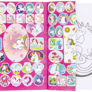 Malbuch Einhorn mit Stickern