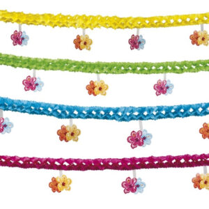 Girlande Hibiskus Hawaii 4-fach sortiert - ca 4m