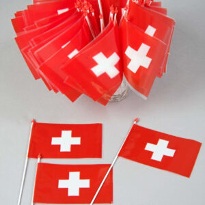 Plastikfähnchen, ca. 10x15 cm, Schweiz