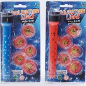 Taschenlampe 'Projektion' 2-farbig sortiert ca 20x10cm