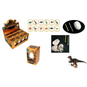 Ei Dino Ei in Schachtel 12 fach sortiert ca 7 cm