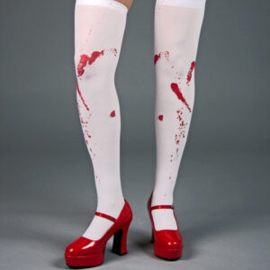 Überkniestrümpfe mit Blutflecken Größe: Univ.