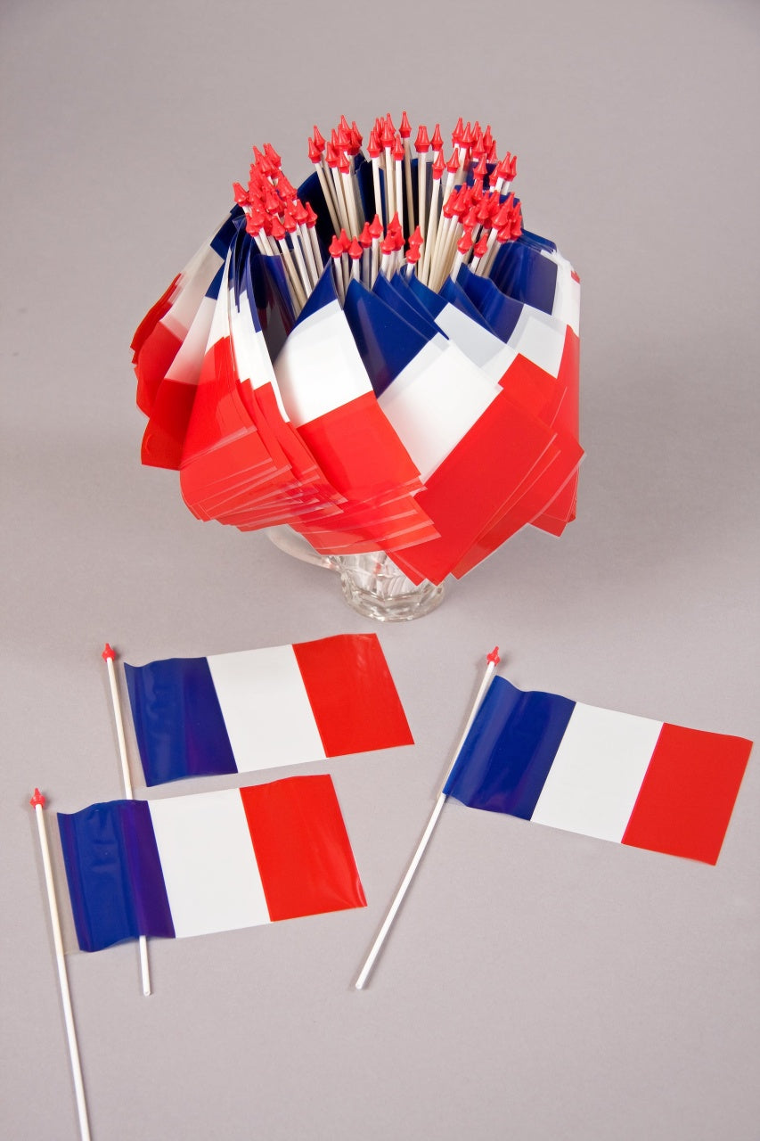 Plastikfähnchen, ca. 10x15 cm, Frankreich