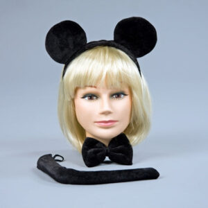 Maus-Set schwarz, dreiteilig