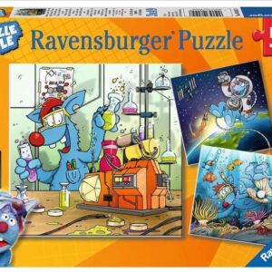 Ravensburger Woozle Goozle - Weltall, Labor und Unterwasser Puzzle 3 x 49 Teil