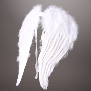 Engelsflügel aus weißen Federn, ca. 45 cm