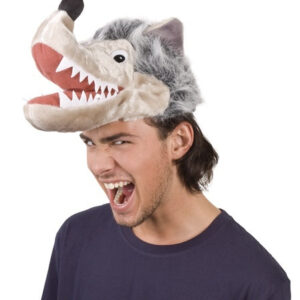 Hut - Plüschmütze Wolf