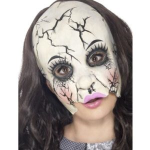 Maske zerstörte Horror Puppe Halbmaske