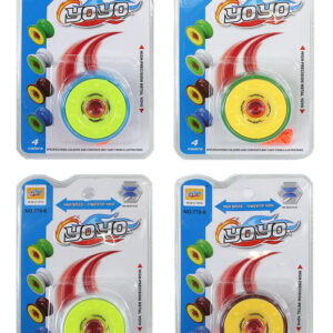 Jo-Jo 4-farbig sortiert auf Karte ca 18x12cm