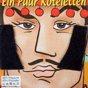 Paar Koteletten, schwarz