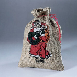 Jutesäckchen bedruckt, ca. 17 x 24 cm