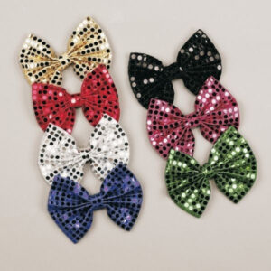 Paillettenfliege, ca. 14 cm, silber