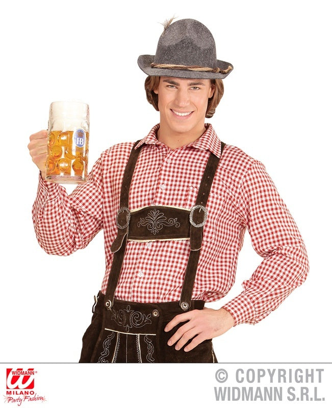 Hemd rot-weiß kariert Größe L