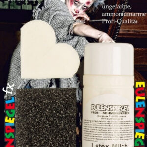Latex-Milch-Set: 50 ml Latexmilch, Schwämmchen