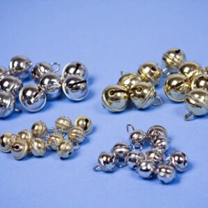 Glöckchen 10 Stück ca Ø 19 mm, gold