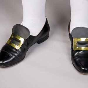 Schuhschnallen gold, elastisches Band