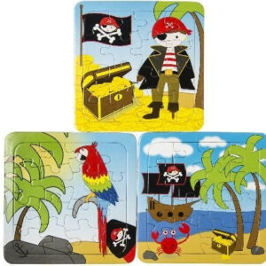 Puzzle Papierpuzzle Pirat 3 fach sortiert - ca 13,5x13cm