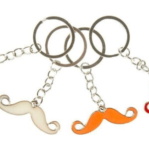 Bart an SchlĂŒsselanhĂ€nger farbig sortiert - ca 4,5cm