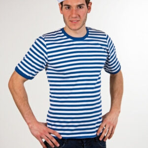 Ringelpulli Kurzarm blau/weiß Größe: 5 / S