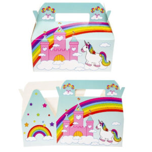 Geschenkbox Menübox Einhorn - ca 23,5x12,5x20cm