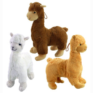 Alpaka Lama 3 Farben sortiert ca 45 cm