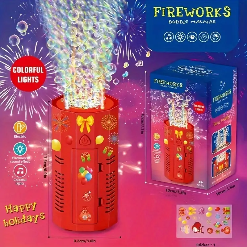 Happy Seifenblasenmaschine Feuerwerk