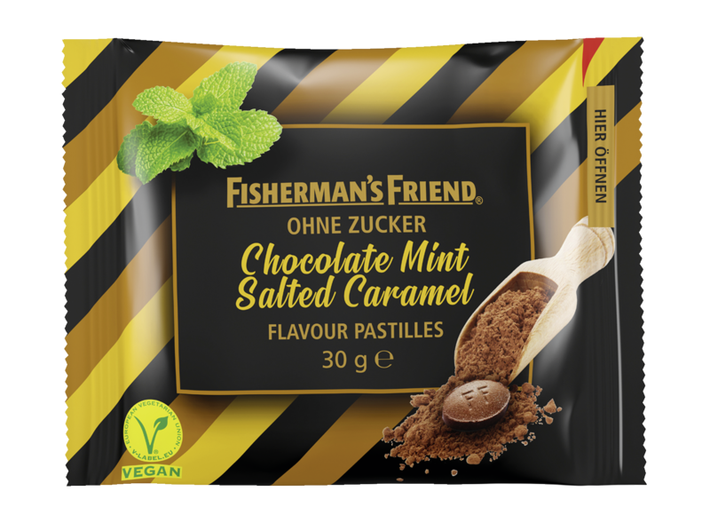 Fisherman’s Friend Chocolate Mint Salted Caramel 20 Beutel im Karton